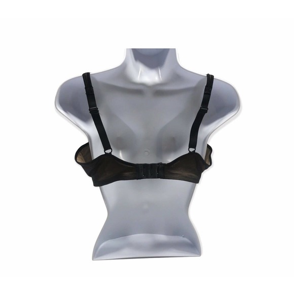 Maidenform Lilyette Bra 38D PREOWNED Nude Adjustable Strap Sheer Lace Underwire - Picture 2 of 6